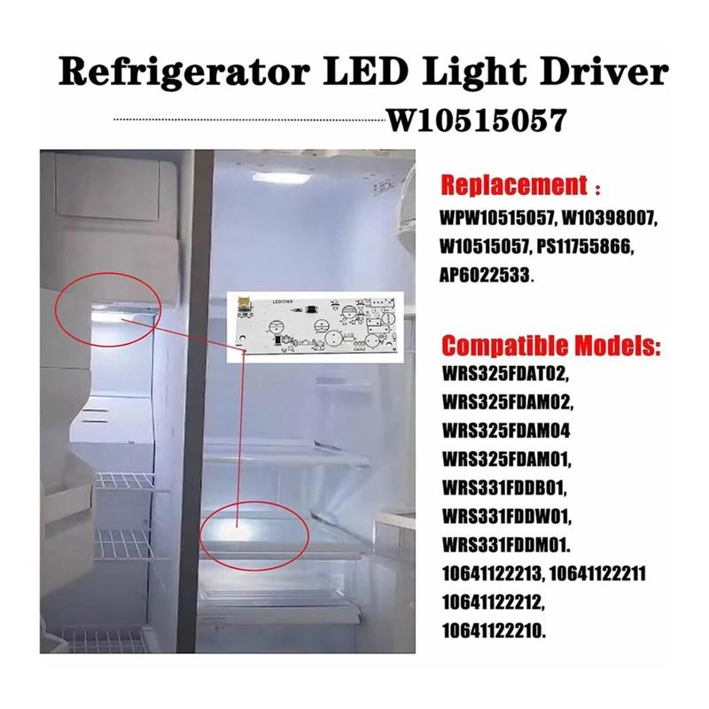 Ǯ ˸  LED Ʈ ̹  ŰƮ, ϱ  LED Ʈ ÷Ʈ, W10515058 + W10515057, 3 